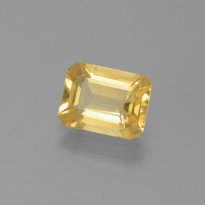 1.47カラットの天然イエローゴールデンベリル（8.3×6.3 mm・エメラルドカット）