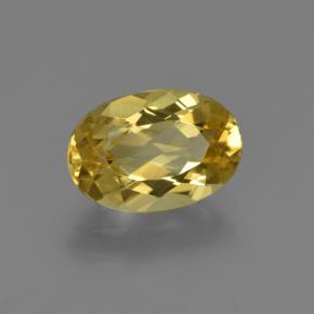 1.80カラットの天然ゴールデンゴールデンベリル（9.9×6.7 mm・オーバルカット）