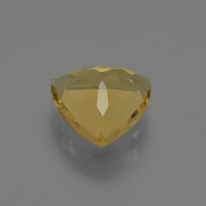 1.89カラットの天然ゴールデンイエローゴールデンベリル（9×8.6 mm・トリリアント）