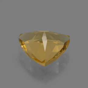 1.85カラットの天然ゴールデンイエローゴールデンベリル（9.4×8.8 mm・トリリアント）