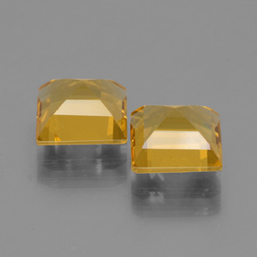 3.10カラットの天然ゴールデンイエローゴールデンベリル（7.1×7.1 mm・四角）