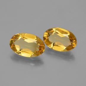 3.82カラットの天然ダークゴールデンゴールデンベリル（11×7.2 mm・オーバルカット）