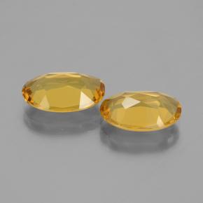 3.82カラットの天然ダークゴールデンゴールデンベリル（11×7.2 mm・オーバルカット）