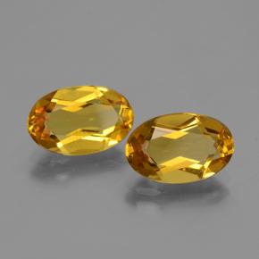 4.11カラットの天然ゴールデンオレンジゴールデンベリル（11.1×7.2 mm・オーバルカット）