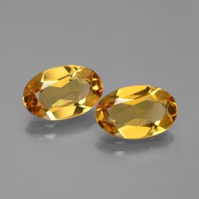 3.67カラットの天然ダークゴールデンゴールデンベリル（10.9×7.1 mm・オーバルカット）