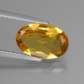 1.73カラットの天然ゴールデンイエローゴールデンベリル（11.3×7.3 mm・オーバルカット）