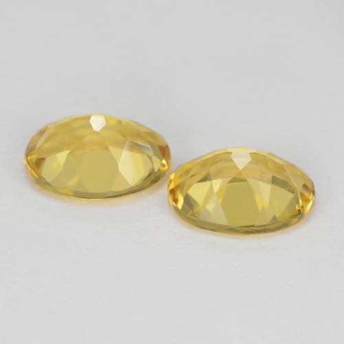 3.51カラットの天然深い黄色ゴールデンベリル（9.2×7 mm・オーバルカット）