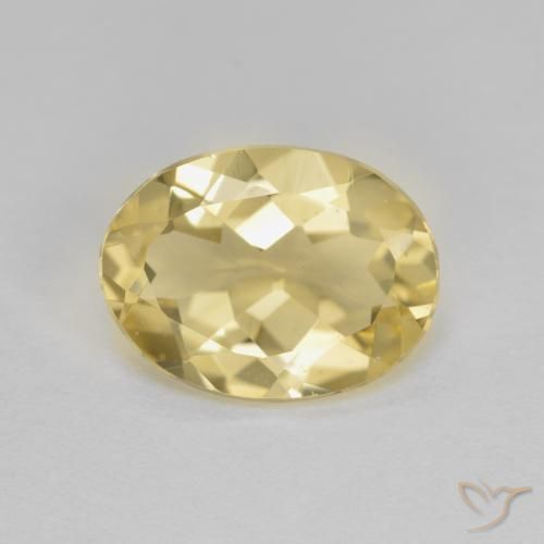 1.73ct 天然 ディジョンイエロー ゴールドベリル, 楕円形, VVS-VS