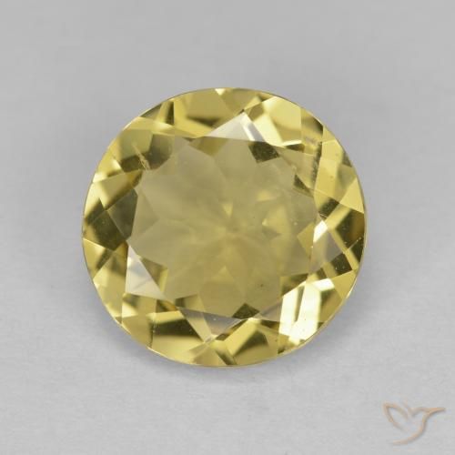 2.90ct 天然 茶色がかった黄色 ゴールドベリル, ラウンド, VS