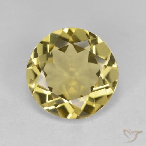 2.98ct 天然 ミディアムイエロー ゴールドベリル, ラウンド, VVS-VS