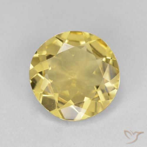 2.78ct 天然 薄いゴールド ゴールドベリル, ラウンド, VS