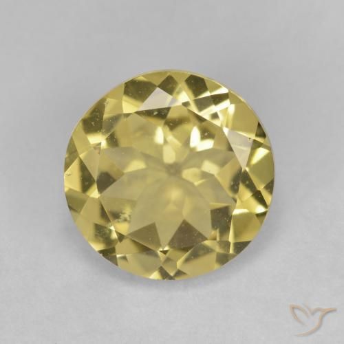 2.85ct 天然 薄いゴールド ゴールドベリル, ラウンド, VVS-VS
