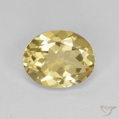 2.27ct 天然 トスカーナイエロー ゴールドベリル, 楕円形, VVS-VS