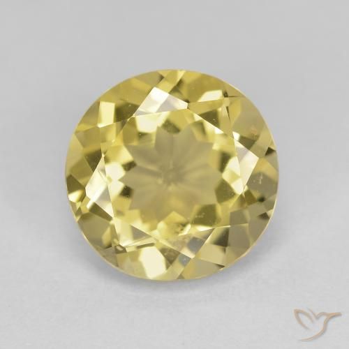 2.59ct 天然 薄いゴールデンイエロー ゴールドベリル, ラウンド, VVS