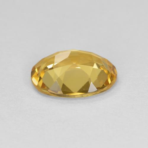 1.36カラットの天然ゴールデンゴールデンベリル（9×6.8 mm・オーバルカット）
