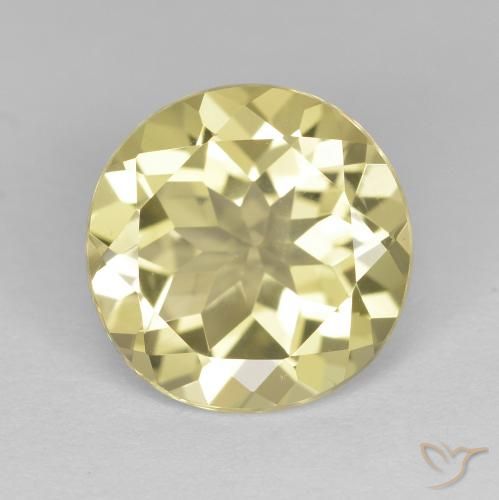 2.24ct 天然 薄いイエロー ゴールドベリル, ラウンド, VVS