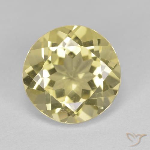 2.32ct 天然 ライトイエロー ゴールドベリル, ラウンド, VVS