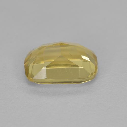 1.28カラットの天然黄金色の黄色ゴールデンベリル（7.9×5.7 mm・クッションカット）