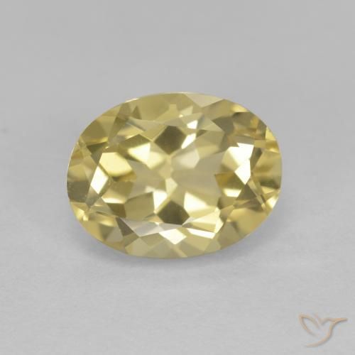 1.93ct 天然 ライトイエロー ゴールドベリル, 楕円形, VVS-VS