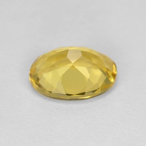 1.73カラットの天然トスカーナイエローゴールデンベリル（9.1×7.1 mm・オーバルカット）