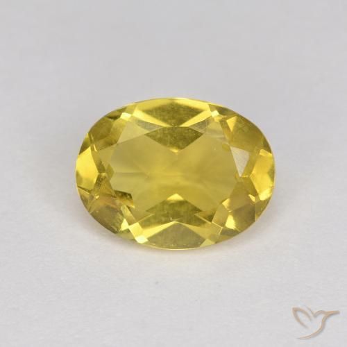 1.13ct 天然 イエロー ゴールドベリル, 楕円形, VVS-VS
