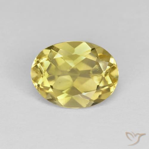 1.25ct 天然 薄いゴールデンイエロー ゴールドベリル, 楕円形, VS