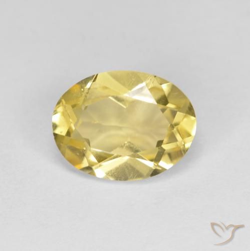 1.23ct 天然 薄いゴールド ゴールドベリル, 楕円形, VS