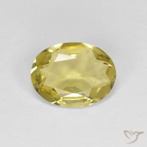 1.07ct 天然 薄いゴールデンイエロー ゴールドベリル, 楕円形, VS