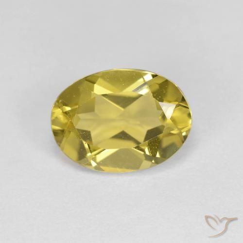 1.33ct 天然 ライトイエロー ゴールドベリル, 楕円形, VS