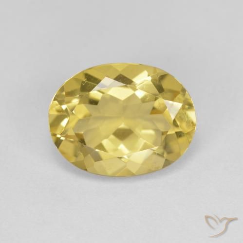 2.32ct 天然 トスカーナイエロー ゴールドベリル, 楕円形, VS