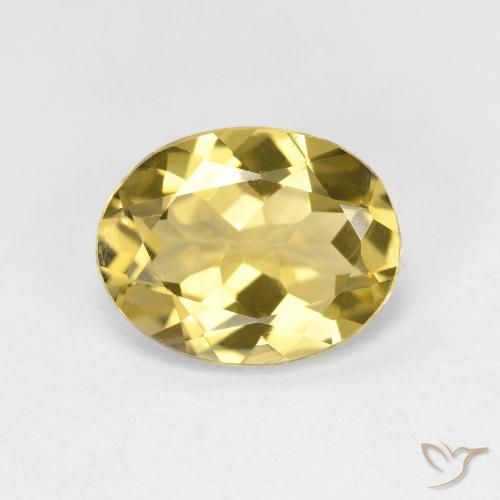 1.99ct 天然 ライトイエロー ゴールドベリル, 楕円形, VVS-VS