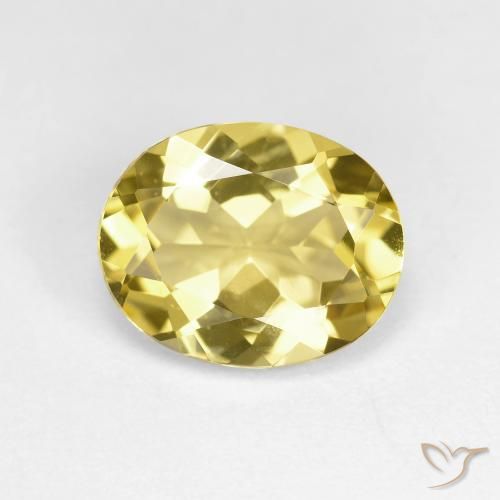 2.19ct 天然 トスカーナイエロー ゴールドベリル, 楕円形, VVS-VS