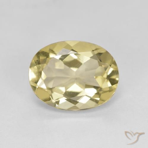 2.53ct 天然 ライトイエロー ゴールドベリル, 楕円形, VVS