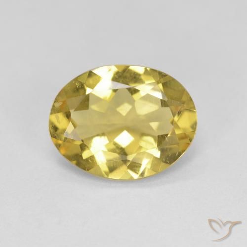 2.04ct 天然 黄色がかったゴールド ゴールドベリル, 楕円形, VS