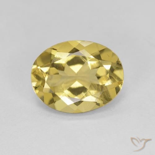 2.39ct 天然 ライトイエロー ゴールドベリル, 楕円形, VS