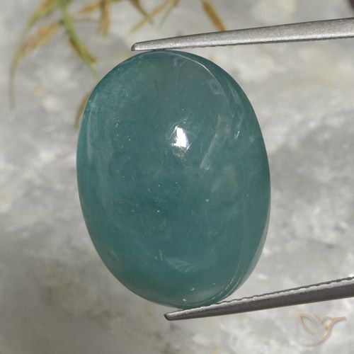 22.47ct 天然 緑がかったブルー グランディデライト, 楕円形, 半透明