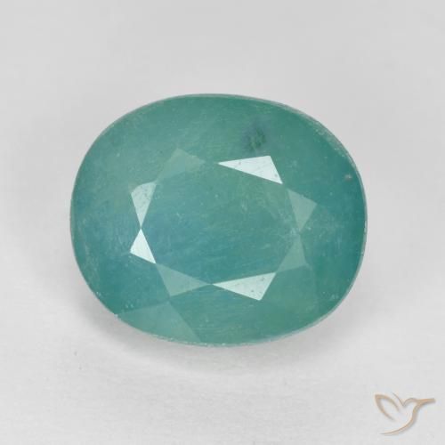 2.75ct 天然 シーフォームグリーン グランディデライト, 楕円形, VS-SI