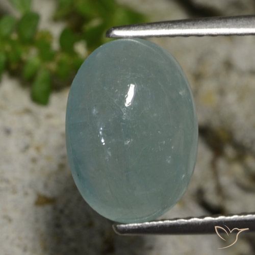 3.78ct 天然 薄いブルーグリーン グランディデライト, 楕円形, 半透明