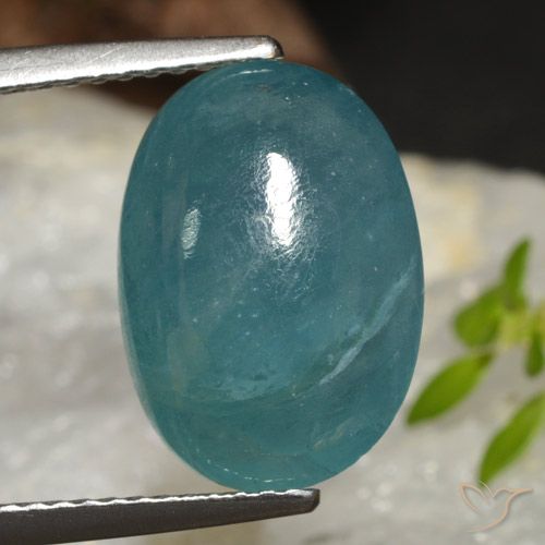 6.33ct 天然 ブルーグリーン グランディデライト, 楕円形, 半透明