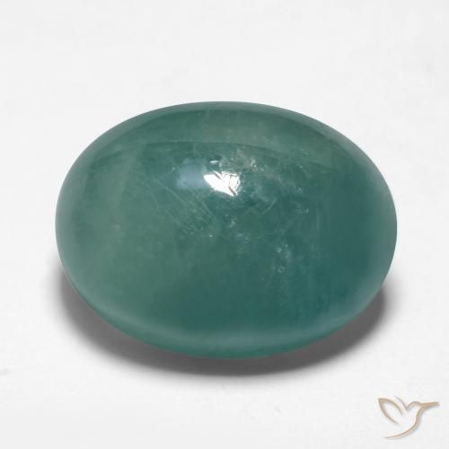 8.54ct 天然 緑がかったブルー グランディデライト, 楕円形, 半透明