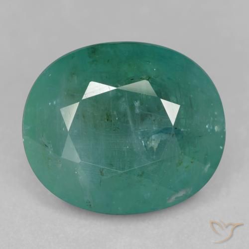 12.41ct 天然 グリーンブルー グランディデライト, 楕円形, SI-I1