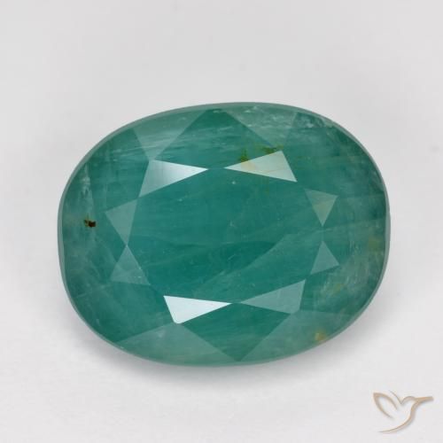 4.60ct 天然 ダークグリーンブルー グランディデライト, 楕円形, SI
