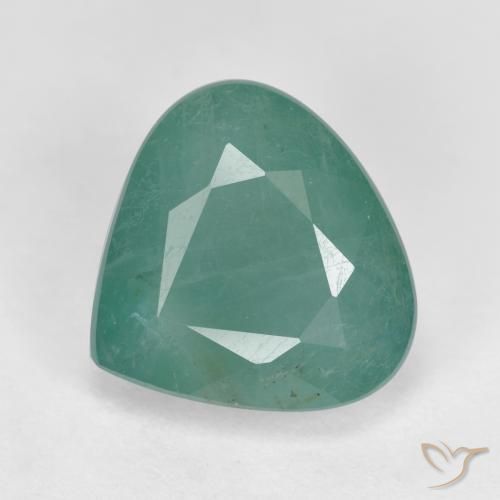 1.45ct 天然 ライトブルーグリーン グランディデライト, 洋梨の