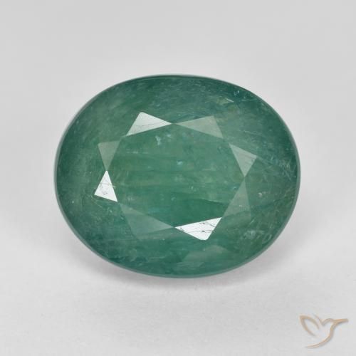 5.14ct 天然 濃いターコイズ グランディデライト, 楕円形, VS-SI