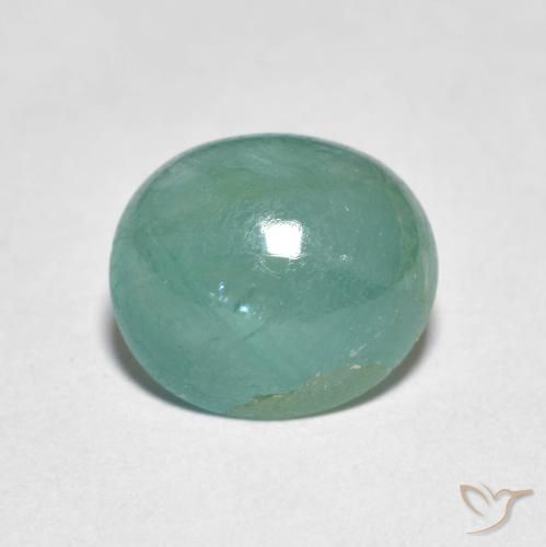 2.93ct 天然 緑がかったブルー グランディデライト, 楕円形, 半透明