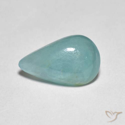 2.76ct 天然 薄いブルーグリーン グランディデライト, 洋梨の形, 半透明
