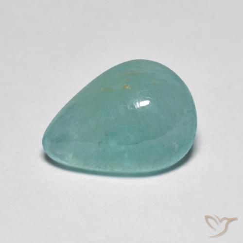 2.85ct 天然 薄いブルーグリーン グランディデライト, 洋梨の形, 半透明