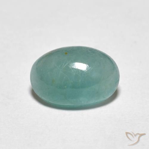 1.64ct 天然 ライトブルーグリーン グランディデライト, 楕円形, 半透明