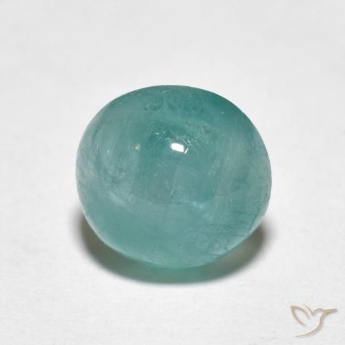 2.43ct 天然 緑がかったブルー グランディデライト, ラウンド, 半透明