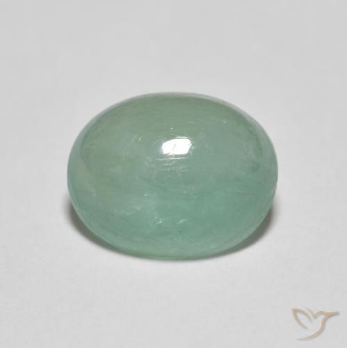 3.37ct 天然 グリーンブルー グランディデライト, 楕円形, 半透明